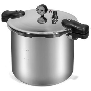 Barton 22-Quart Aluminum Canner Pressure Cooker Pressure Cooker Capacity, Polished Aluminum B19D
