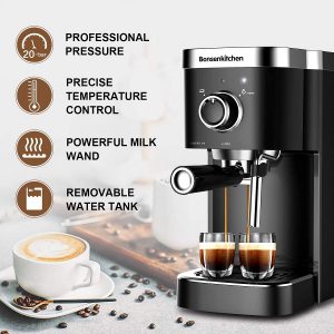 Bonsenkitchen Espresso Machine 20 Bar Coffee Machine B11J 7 Bonsenkitchen Espresso Machine 20 Bar Coffee Machine B11J 2
