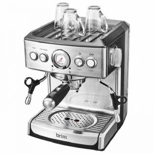 Brim 19 Bar Espresso Machine Maker, Silver B10K 9 Brim 19 Bar Espresso Machine Maker Silver B10K 4