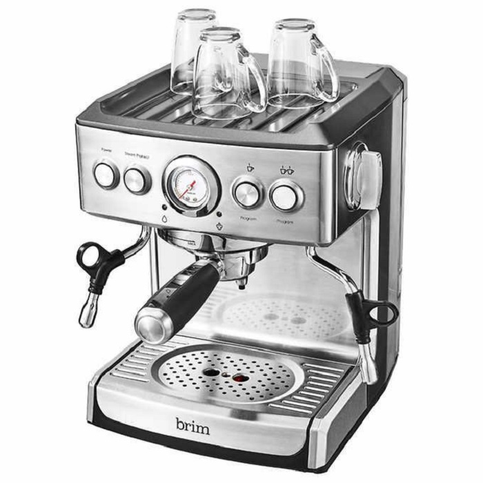 Brim 19 Bar Espresso Machine Maker, Silver B10K 6 Brim 19 Bar Espresso Machine Maker, Silver B10K - Image 4