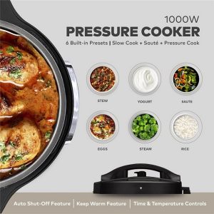 ChefWave 2 in 1 Air Fryer and Pressure Cooker – 6 Qt Multi Cooker Panel C21L 4