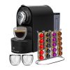 ChefWave Espresso Machine for Nespresso Compatible Capsule, Holder, Cups (Black) C10H 1 ChefWave Espresso Machine for Nespresso Compatible Capsule Holder Cups Black C10H 1
