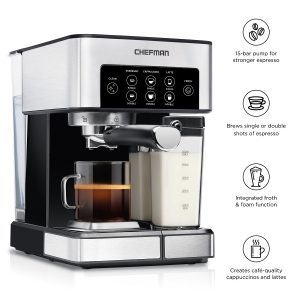 Chefman Barista Pro Espresso Machine, 1.8 Liters C10A 7 Chefman Barista Pro Espresso Machine 1.8 Liters C10A 2