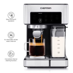 Chefman Barista Pro Espresso Machine, 1.8 Liters C10A 8 Chefman Barista Pro Espresso Machine 1.8 Liters C10A 3