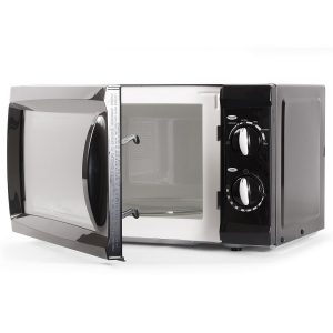 Commercial Chef CHM660B 0.6 Cubic Feet Microwave Oven 600 Watt Counter Top Rotary Black C10U 3