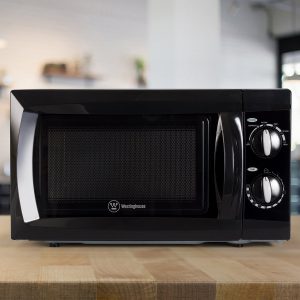 Commercial Chef CHM660B 0.6 Cubic Feet Microwave Oven 600 Watt Counter Top Rotary Black C10U 4