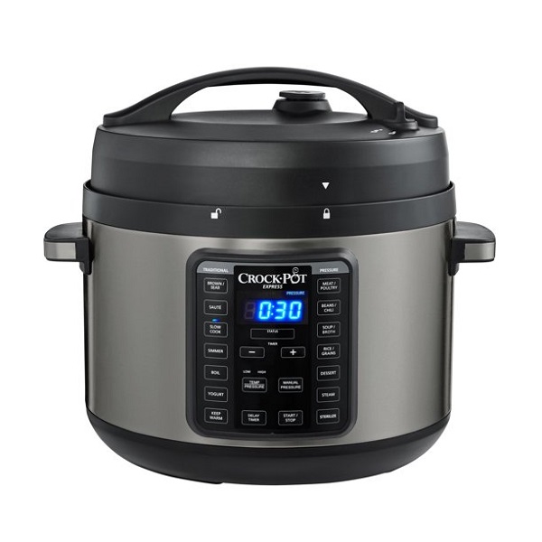 Crock-Pot 10-Qt. Express Crock Pressure Cooker with Easy Release Steam Dial, Premium Black Stainless Steel C19U 3 Crock-Pot 10-Qt. Express Crock Pressure Cooker with Easy Release Steam Dial, Premium Black Stainless Steel C19U