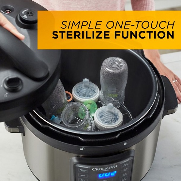 Crock-Pot 10-Qt. Express Crock Pressure Cooker with Easy Release Steam Dial, Premium Black Stainless Steel C19U 6 Crock-Pot 10-Qt. Express Crock Pressure Cooker with Easy Release Steam Dial, Premium Black Stainless Steel C19U - Image 4