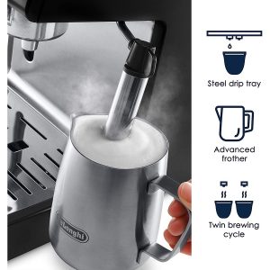 DeLonghi ECP3420 Bar Pump Espresso and Cappuccino Machine 15 Black D11P 3 1