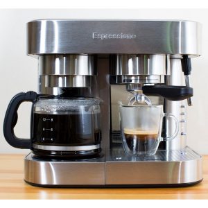 Espressione Stainless Steel Combination Espresso Machine & 10 Cup Drip Coffee Maker E11P