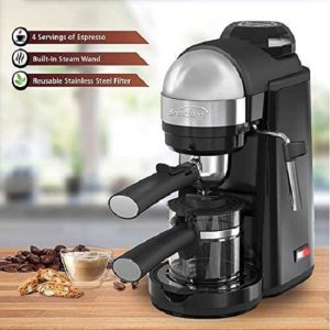 Espresso Coffee Maker Cappuccino Machine with Milk Frother Home Barista E10J 2