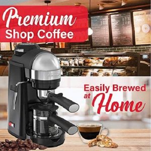 Espresso Coffee Maker Cappuccino Machine with Milk Frother Home Barista E10J 3
