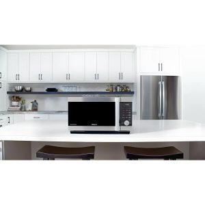Galanz 1.6 cu. ft. Countertop Speed Wave 3 in 1 Convection Oven Air Fry Microwave in Stainless Steel G10E 3
