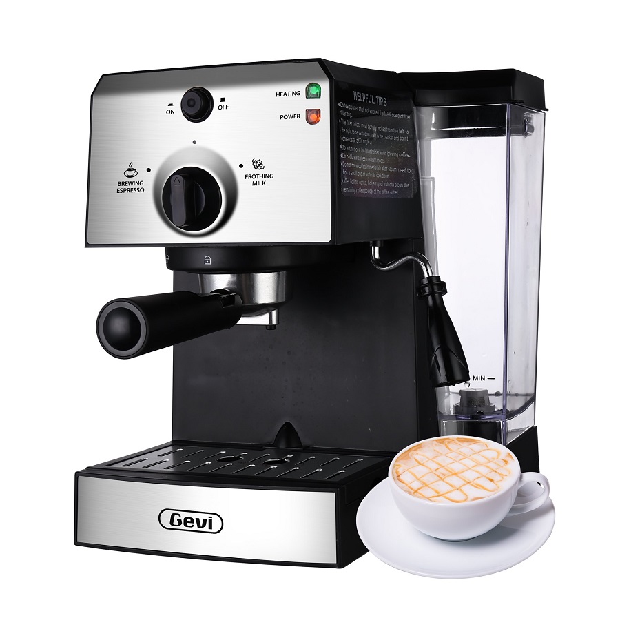 Gevi 15Bar Espresso Machine Cappuccino Maker Latte Machine with Milk Frother for Home,42oz Removable Water Tank G11Y 3 Gevi 15Bar Espresso Machine Cappuccino Maker Latte Machine with Milk Frother for Home,42oz Removable Water Tank G11Y
