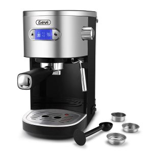 Gevi 20 Bar Espresso and Cappuccino Machine Coffee Maker with Steam Wand,1.2L Water Tank,Black G10C
