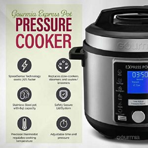 Gourmia GPC965 Multi Functional Pressure Cooker 6qt. G20L 4