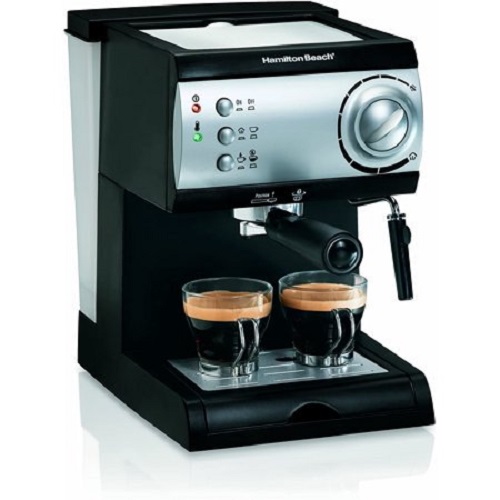 Hamilton Beach Espresso Machine with Steamer - Cappuccino, Mocha, & Latte Maker (40715) H11V 3 Hamilton Beach Espresso Machine with Steamer - Cappuccino, Mocha, & Latte Maker (40715) H11V