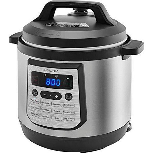 Insignia - 8-Quart Multi-Function Pressure Cooker - Stainless Steel I19F 4 Insignia - 8-Quart Multi-Function Pressure Cooker - Stainless Steel I19F - Image 2