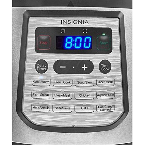 Insignia - 8-Quart Multi-Function Pressure Cooker - Stainless Steel I19F 5 Insignia - 8-Quart Multi-Function Pressure Cooker - Stainless Steel I19F - Image 3