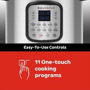 Instant Pot 6 Quart Duo Crisp Air Fryer Multi Use Small Pressure Cooker to Roast Bake Dehydrate More I19D 4