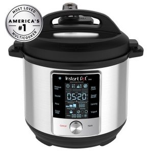 Instant Pot 6 Quart Max 9 in 1 Multi Use Programmable Electric Pressure Cooker I19U 3