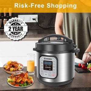 MOOSOO 12 in 1 Electric Pressure Cooker M19F 2
