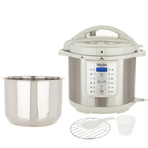 Martha Stewart 8 qt 7 in 1 Digital Stainless Steel Pressure Cooker Model K48342 M20Z 1