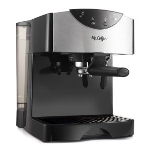 Mr. Coffee 2 Shot Pump Espresso & Cappuccino Maker, Black M11Q