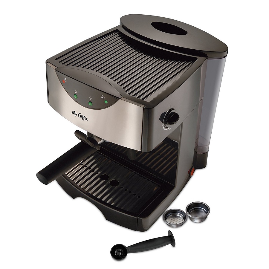 Mr. Coffee 2 Shot Pump Espresso & Cappuccino Maker, Black M11Q 4 Mr. Coffee 2 Shot Pump Espresso & Cappuccino Maker, Black M11Q - Image 2