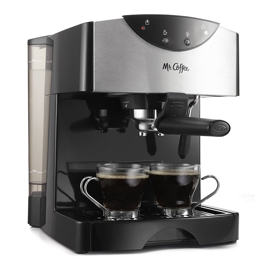 Mr. Coffee 2 Shot Pump Espresso & Cappuccino Maker, Black M11Q 5 Mr. Coffee 2 Shot Pump Espresso & Cappuccino Maker, Black M11Q - Image 3