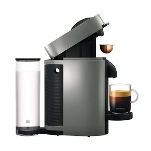 Nespresso VertuoPlus Coffee and Espresso Maker Bundle with Aeroccino Milk Frothier by De'Longhi, Grey N10B 7 Nespresso VertuoPlus Coffee and Espresso Maker Bundle with Aeroccino Milk Frothier by DeLonghi Grey N10B 2