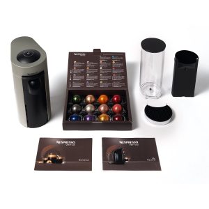 Nespresso VertuoPlus Coffee and Espresso Maker Bundle with Aeroccino Milk Frothier by De'Longhi, Grey N10B 8 Nespresso VertuoPlus Coffee and Espresso Maker Bundle with Aeroccino Milk Frothier by DeLonghi Grey N10B 3