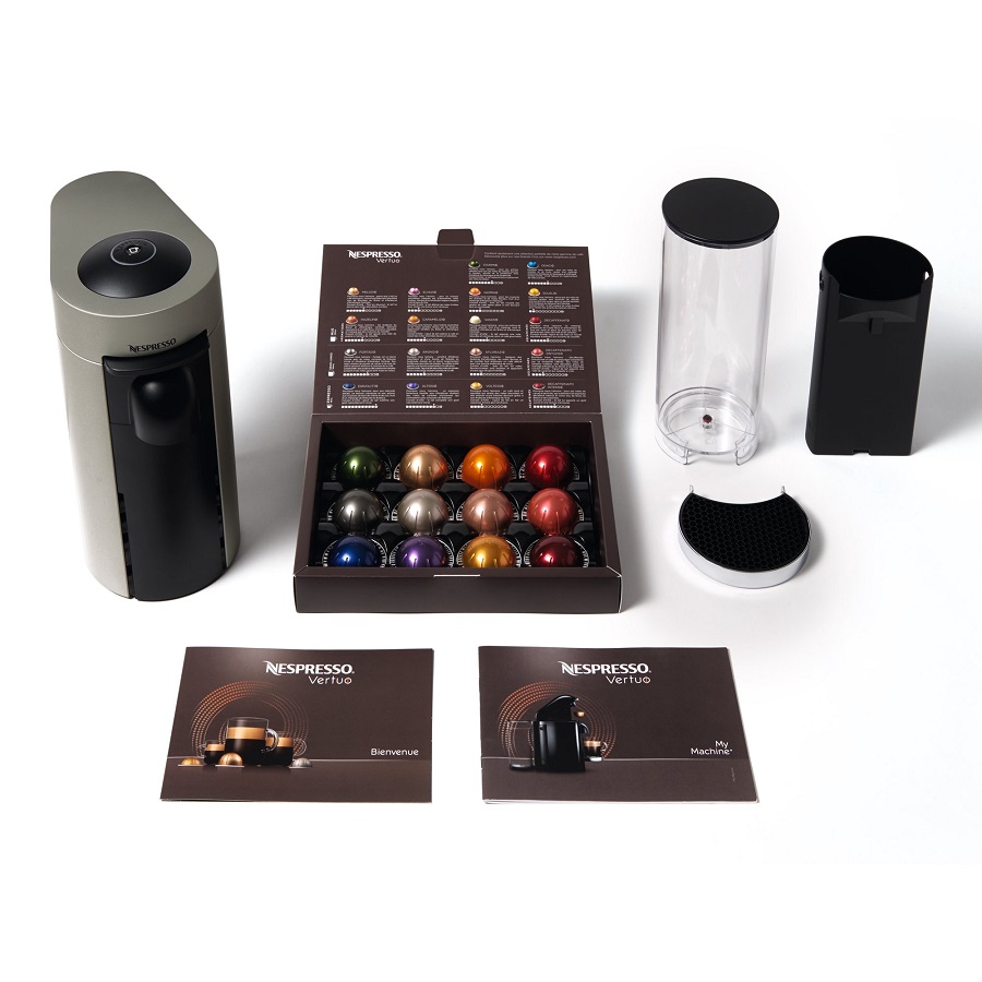 Nespresso VertuoPlus Coffee and Espresso Maker Bundle with Aeroccino Milk Frothier by De'Longhi, Grey N10B 5 Nespresso VertuoPlus Coffee and Espresso Maker Bundle with Aeroccino Milk Frothier by De'Longhi, Grey N10B - Image 3