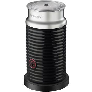 Nespresso by DeLonghi Essenza Mini Single Serve Espresso Machine in Ruby Red and Aeroccino Milk Frother in Black N11C 3