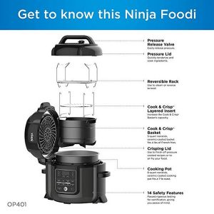 Ninja® Foodi™ 8 Quart Pressure Cooker Air Fryer OP401 N19F 4
