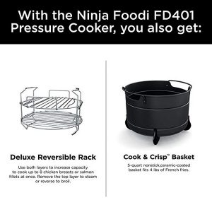 Ninja® Foodi™ TenderCrisp 9 in 1 8 Quart Deluxe XL Pressure Cooker Stainless Steel FD401 N19T 2
