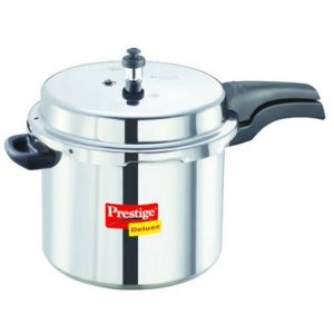 Prestige Deluxe Aluminum Pressure Cooker, 7-12-Liter P20D