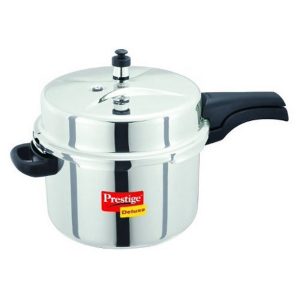 Prestige Deluxe Stainless Steel Pressure Cooker, 8 Liters P19L