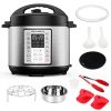 Rozmoz 6.2 Quart Pressure Cooker 14 In 1 Electric Instant LCD Digital Pressure Pot Stainless Steel R19S 1