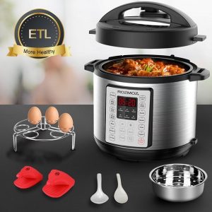 Rozmoz 6.2 Quart Pressure Cooker 14 In 1 Electric Instant LCD Digital Pressure Pot Stainless Steel R19S 2