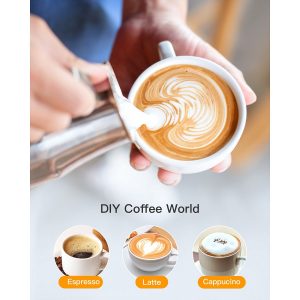 Sboly Coffee Maker Steam Espresso Machine with Milk Frother, New 1-4 Cup Expresso Coffee Maker, Black S11R 8 Sboly Coffee Maker Steam Espresso Machine with Milk Frother New 1 4 Cup Expresso Coffee Maker Black S11R 3