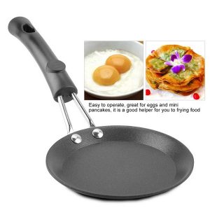 Tebru Cute Mini Frying Pan Poached Egg Model Household Skillet Small Wok Kitchen Cooker Small Wok T20P 3