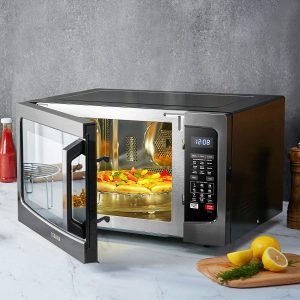 Toshiba EC042A5C BS Countertop Microwave Oven with Convection Smart Sensor Sound OnOff Function and LCD Display 1.5 Cu.ft Black Stainless Steel T10R 2