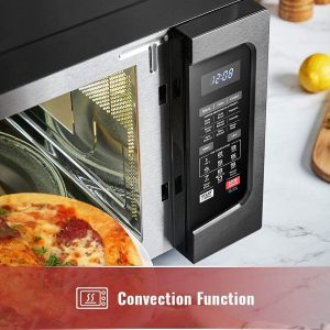 Toshiba EC042A5C BS Countertop Microwave Oven with Convection Smart Sensor Sound OnOff Function and LCD Display 1.5 Cu.ft Black Stainless Steel T10R 4