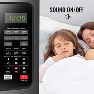 Toshiba EM131A5C BS Microwave Oven with Smart Sensor Easy Clean Interior ECO Mode and Sound OnOff 1.2 Cu.ft 1100W Black Stainless Steel T10T 4