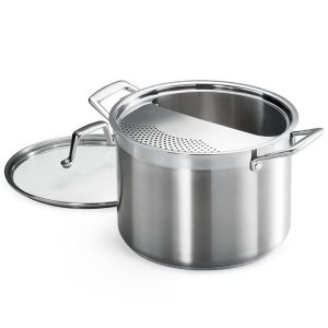 Tramontina Pro Line 8 Qt. Stainless Steel Lock N Drain Pasta Cooker T19V 2