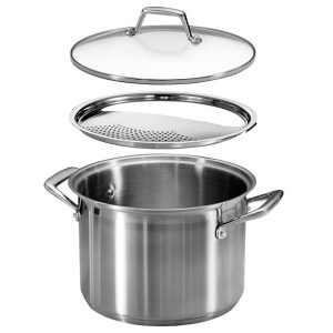 Tramontina Pro Line 8 Qt. Stainless Steel Lock N Drain Pasta Cooker T19V 3
