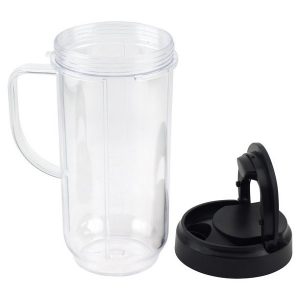 3 Pack 22 oz Tall Cup with Flip Top To Go Lid and Cross Blade P9S 4