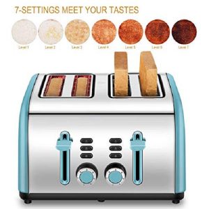 4 Slice Toaster, CUSINAID Stainless Steel Toasters with Reheat S15T 9 4 Slice Toaster CUSINAID Stainless Steel Toasters with Reheat S15T 4