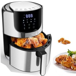 8 in 1 Electric Air Fryer1400W Stainless Steel Air Fryer E31W 4